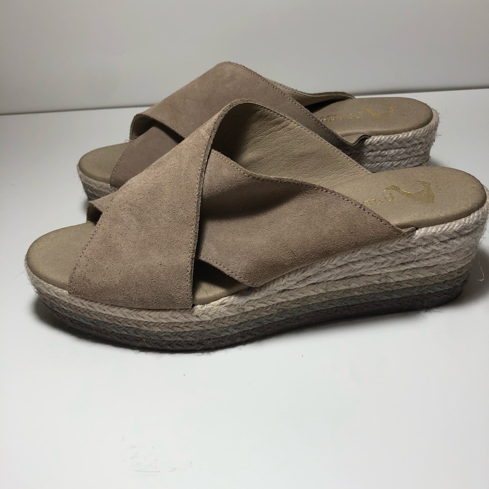 Paseart slip on platform wedges